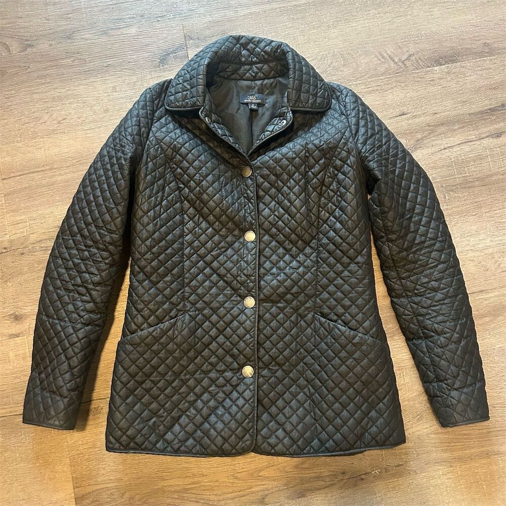Brooks Brothers Women's Quilted 346 Jacket Black Standard Size 2 EUC